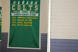 Female Athlete Banner