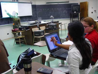 Photo of science classroom