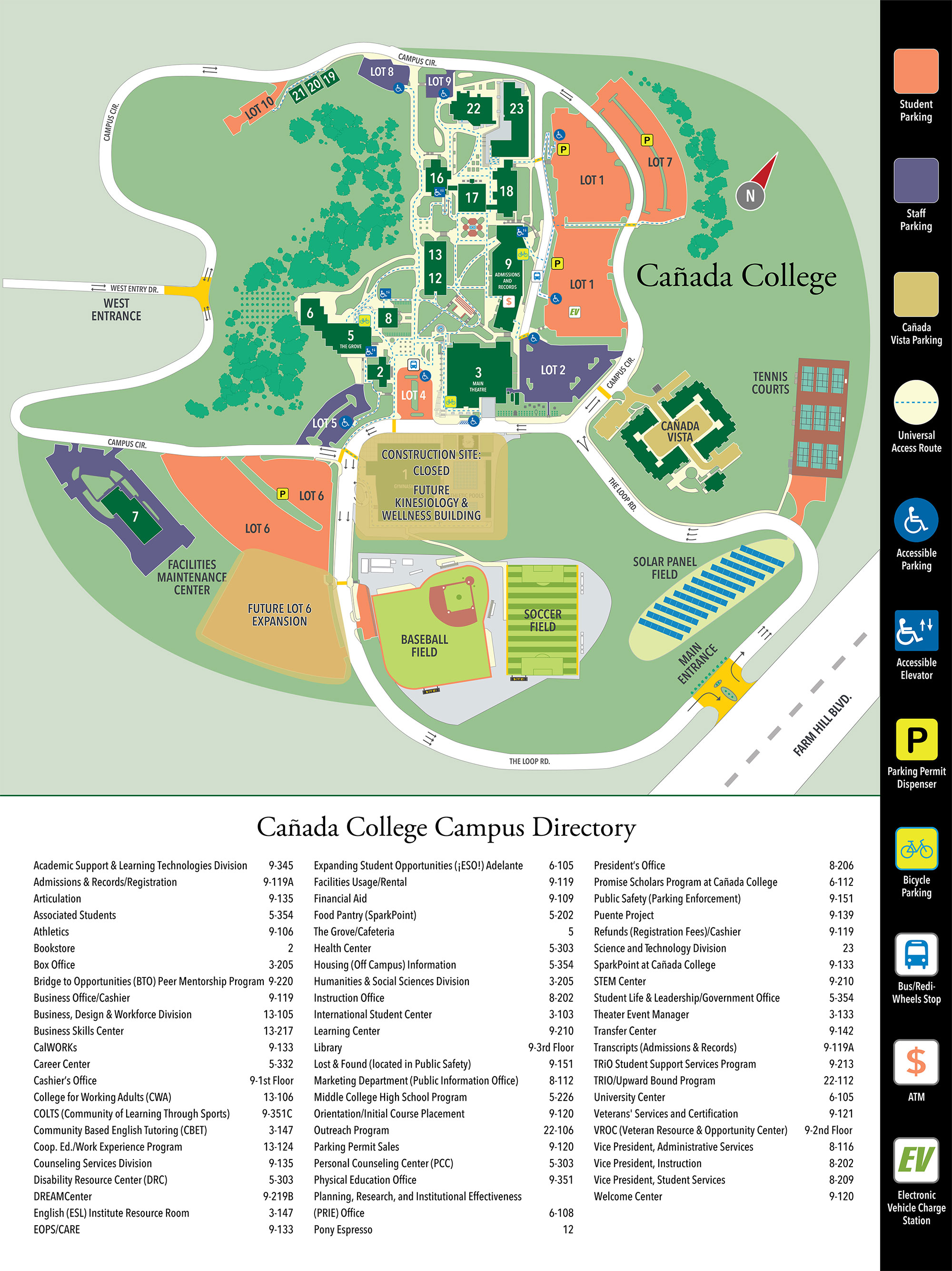 Map And Directory About Canada Canada College