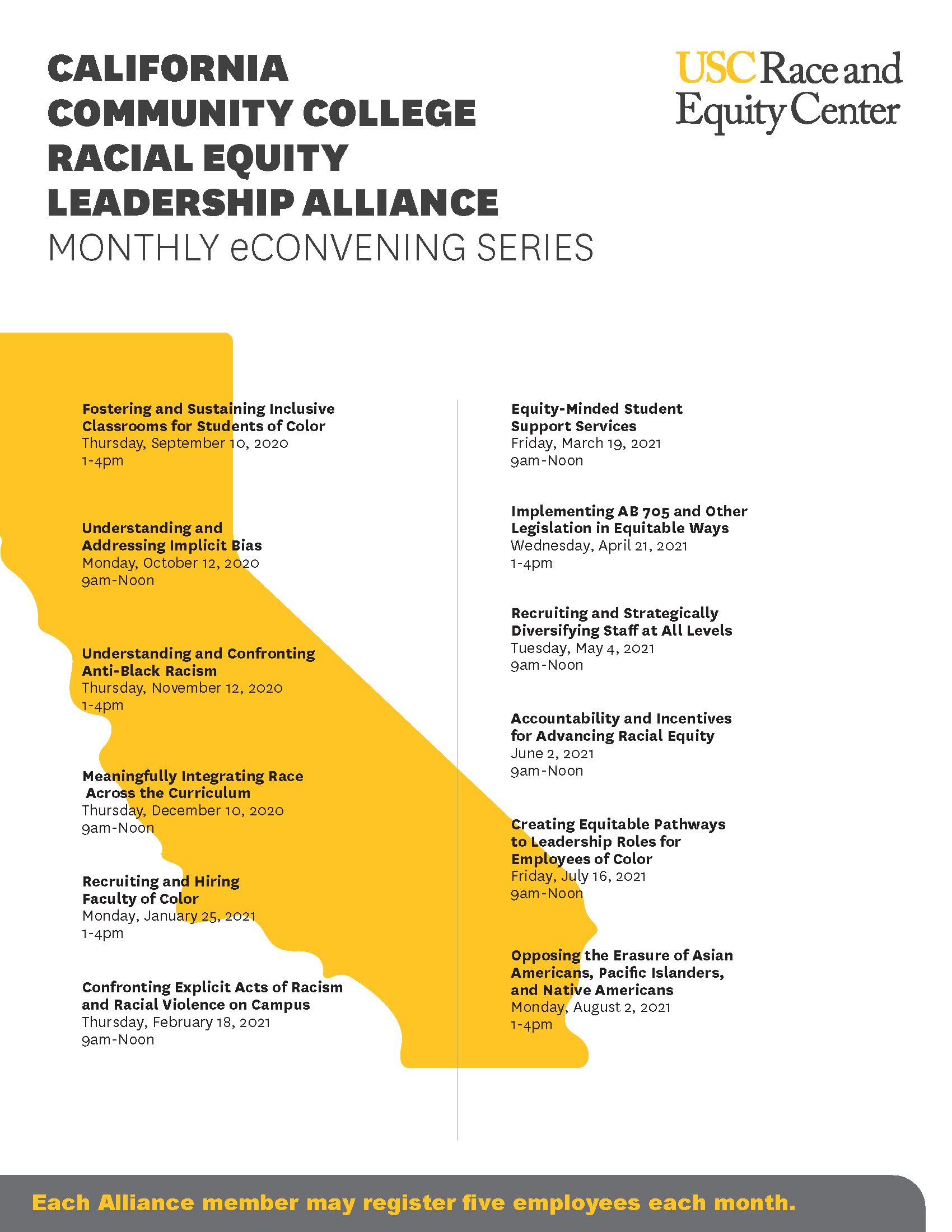 USC Racial Equity Alliance econvenings schedule v2
