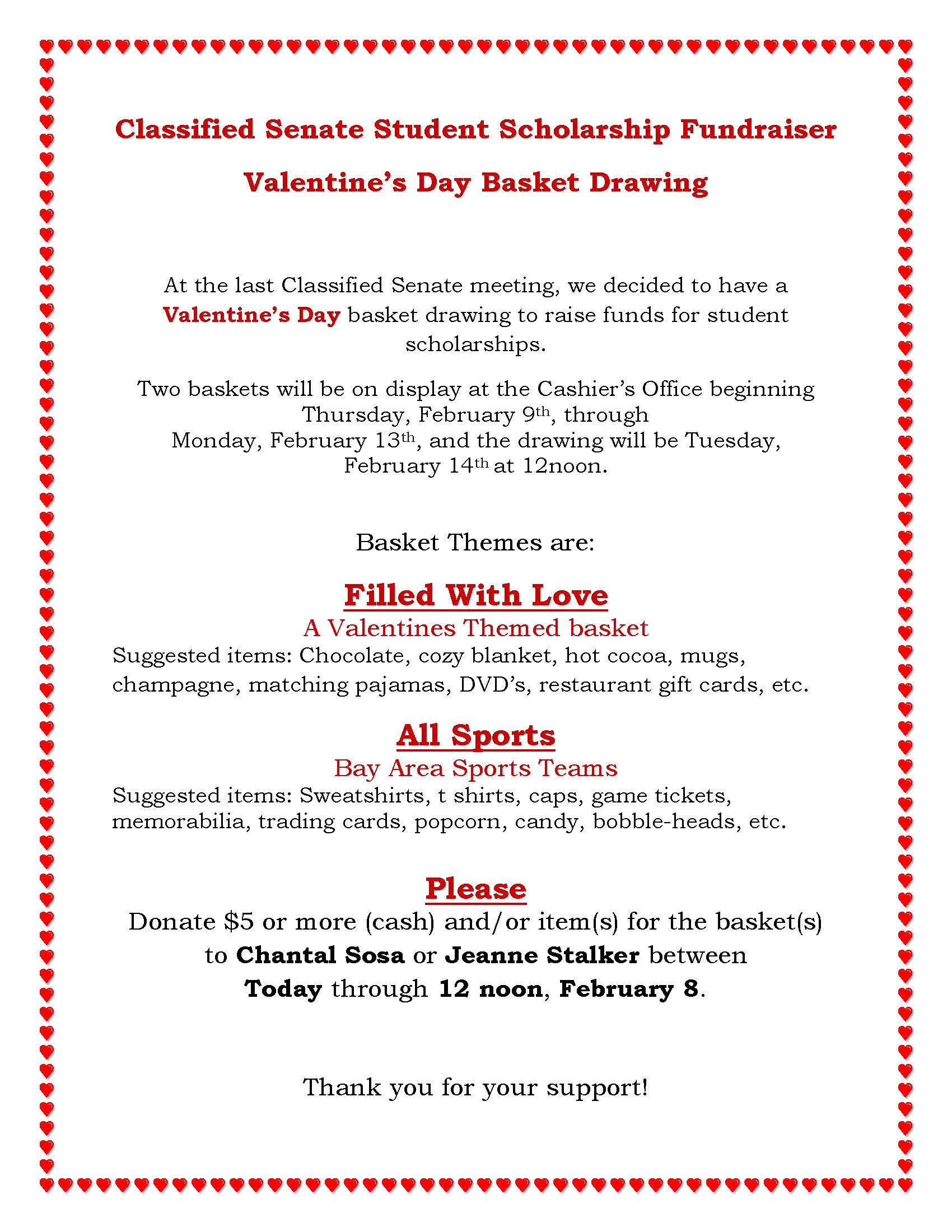 Valentines Fundraiser 2017