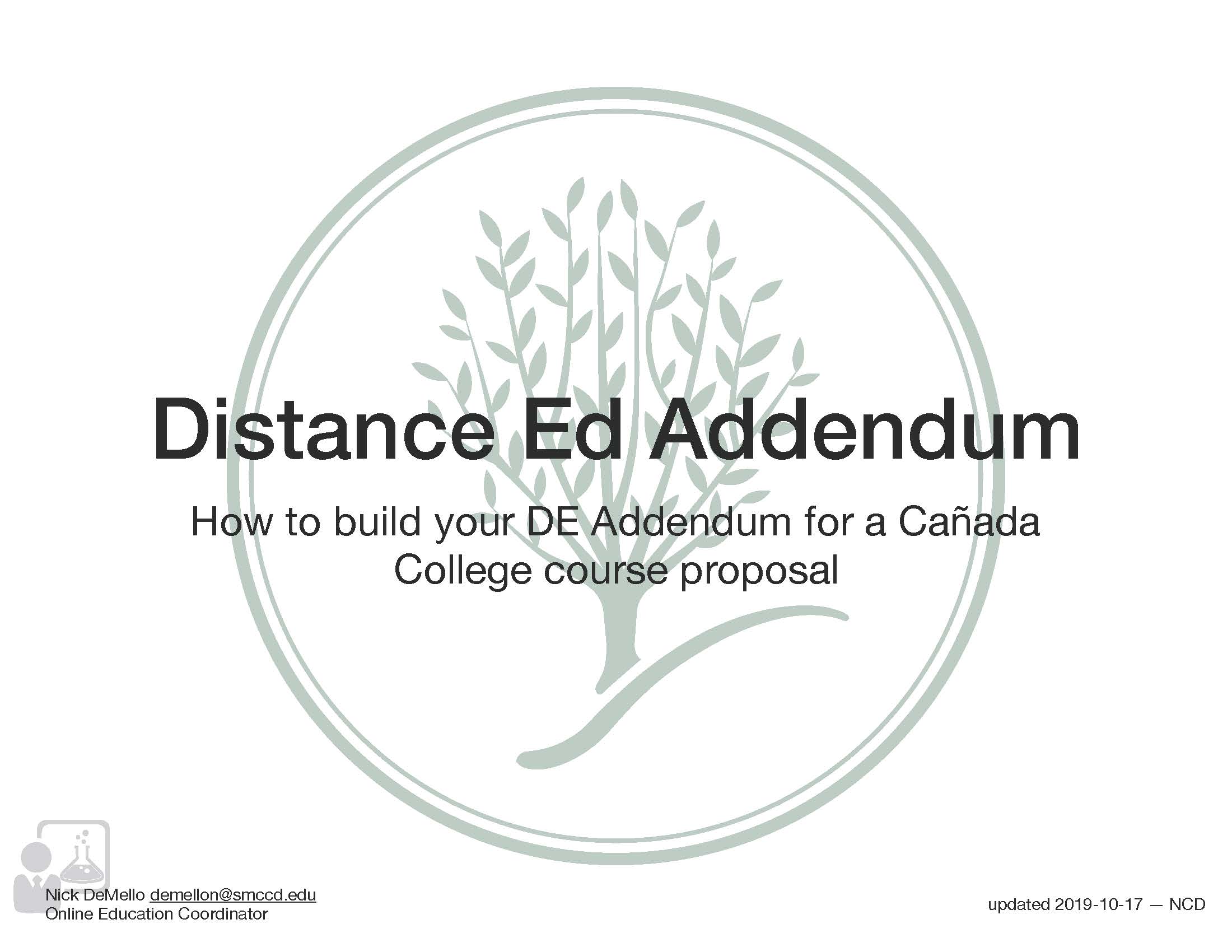 Distance Education Guide Front Cover