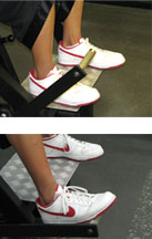 use foot to position handles