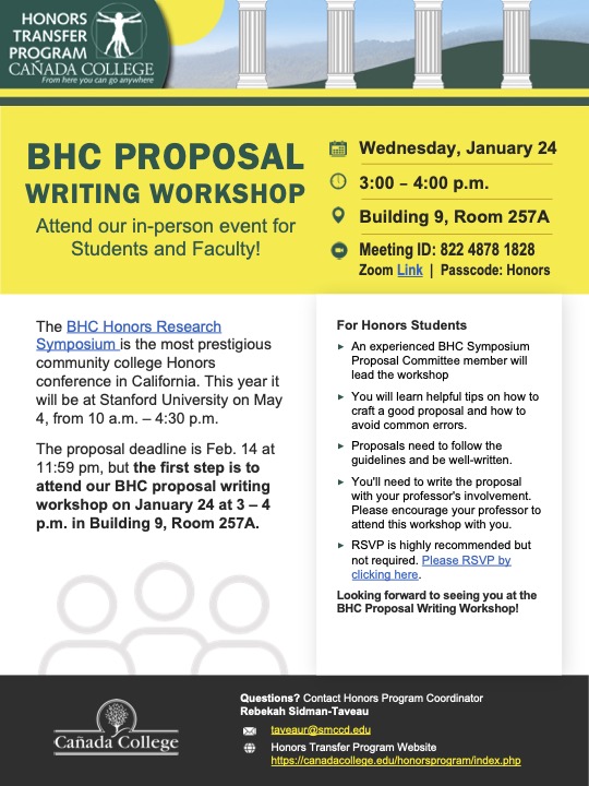 BHC Presentation Proposal Workshop