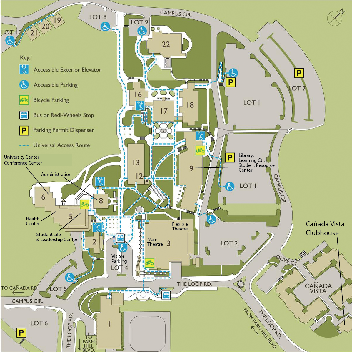 Map and Directory | About Cañada-Cañada College